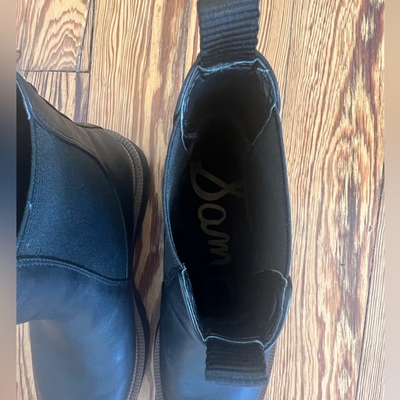 Sam Edelman Laguna Black Leather Weatherproof Chelsea Boot 7.5 - Picture 5 of 13